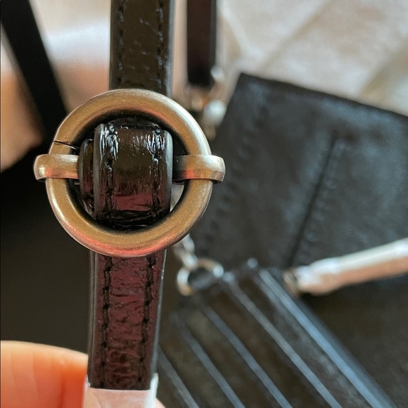 The Sak Black Leather Shoulder Bag with Card Holder - Picture 9 of 12